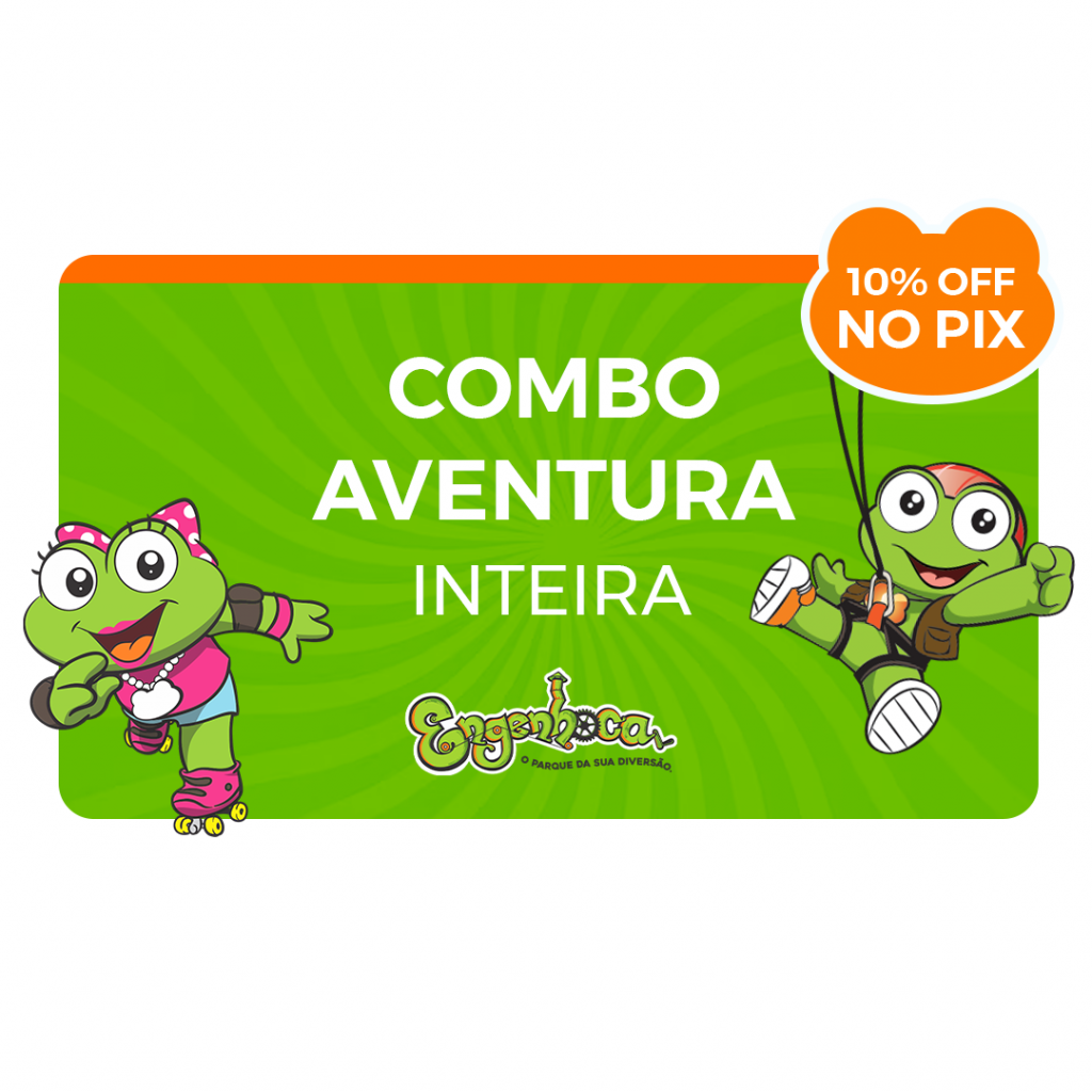 Combo Aventura (Ingresso Conhecer +Pulseira Aventura) - Válido por 3 meses após data da compra - PAGAMENTO EXCLUSIVO PIX