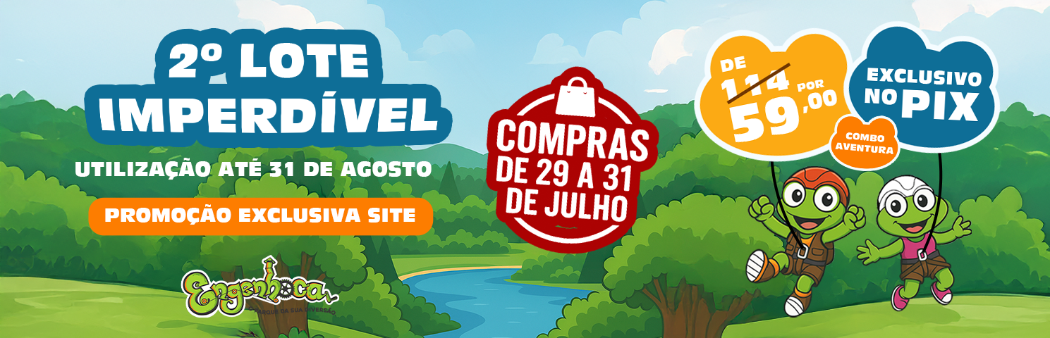 2º lote do Combo Aventura está no ar, e tá imperdível!