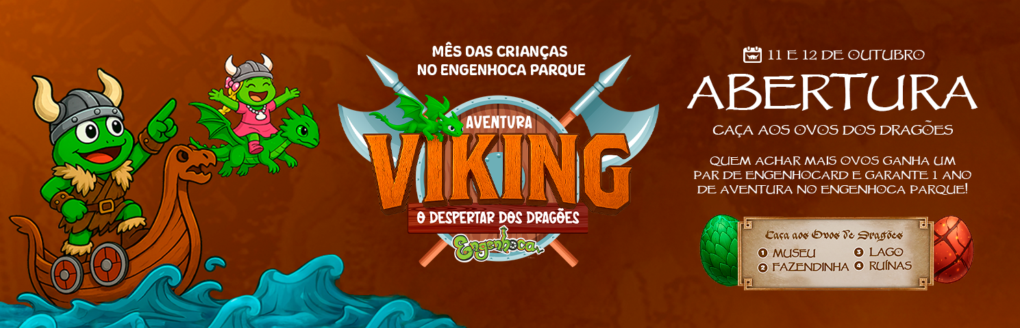Mês das crianças no Engenhoca Parque